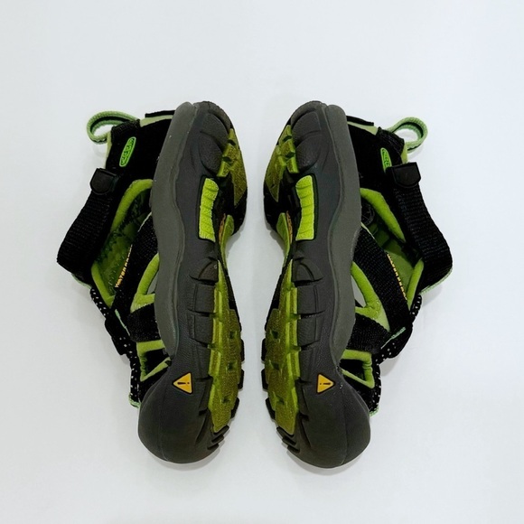 KEEN Newport H2 Water Hiking Sandals Black Lime Green Size 8 - Picture 8 of 11